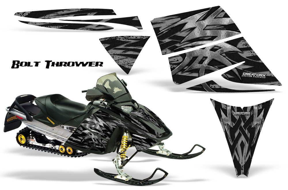 Ski-Doo Rev Graphics Kit Bolt Thrower Silver